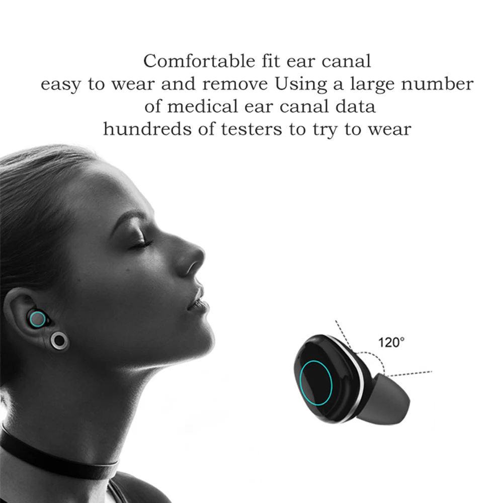 YA07 Bluetooth наушники беспроводные наушники в ухо громкой связи bluetooth наушники 5,0 шумоподавление
