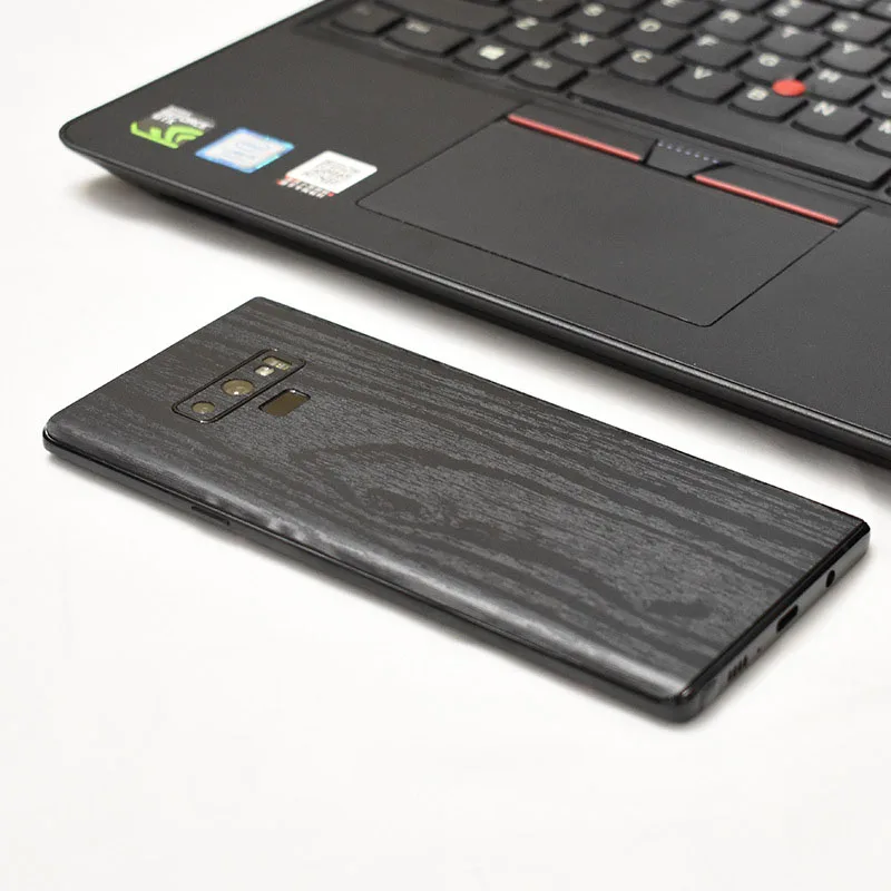 High Simulation Wood Grain Sticker 3D Camo Leather Skin Phone Back Paste Sticker For SAMSUNG Note 9 3M Phone Sticker (8)