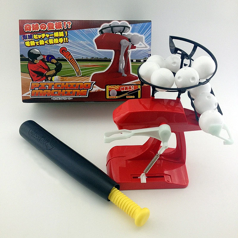 

1Pcs Electric Mini Child Baseball Machine Automatic Dispenser Practice Serve Machine Paternity Interactive Toys For Kids