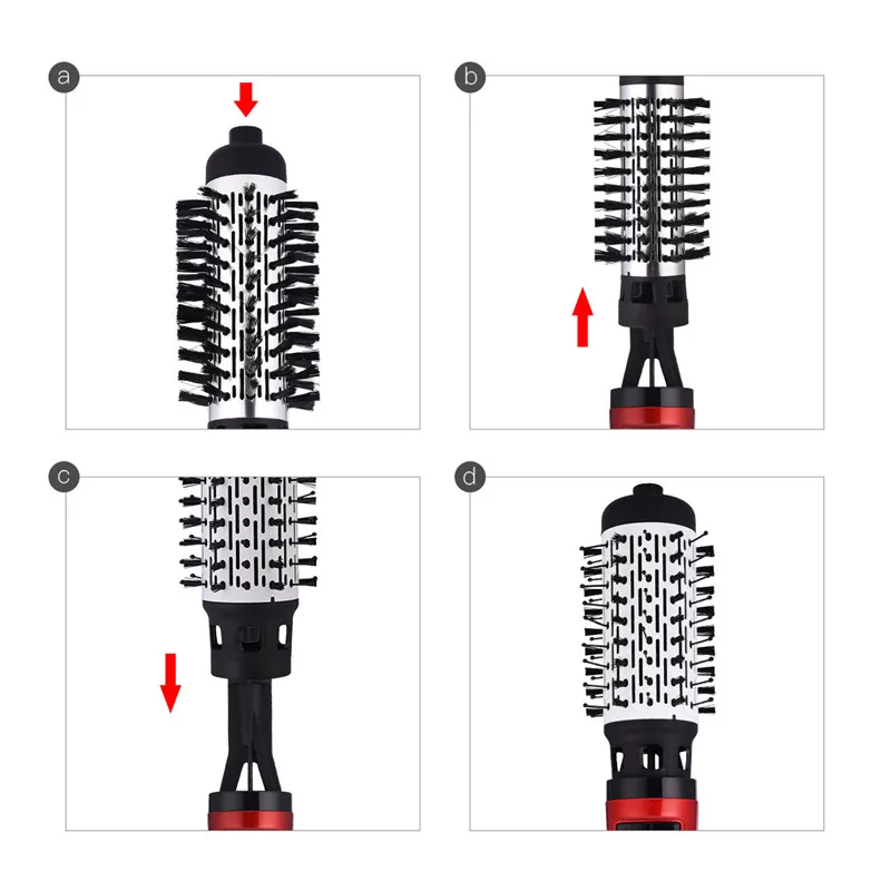 1000 Вт, 2 в 1, многофункциональная Фен-щетка, автоматическая вращающаяся щетка для волос, роликовый стайлер, расческа, фен, инструмент для укладки волос, 220 В, 50