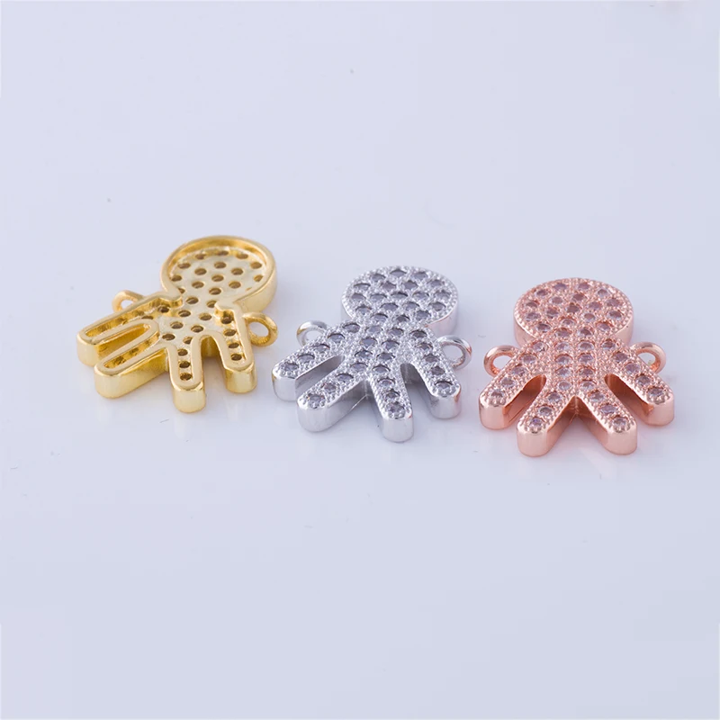 

Micro Pave AAA Cubic Zirconia Jewelry Findings Boy Girl Connectors Copper Metal Charm For Necklace&Bracelet Handmade DIY Craft