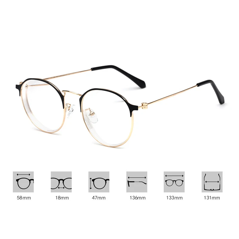 Elbru новые готовые очки для близорукости с диоптриями-1,0-1,5-2,0-2,5-3,0-3,5-4,0 мужские и женские металлические круглые оптические очки