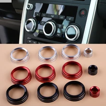 Beler 4 pz Auto Alluminio Manopola Aria Condizionata Manopola di Controllo Del Volume copertura Misura Per Land Rover Discovery Sport 2015 2016 2017 2018