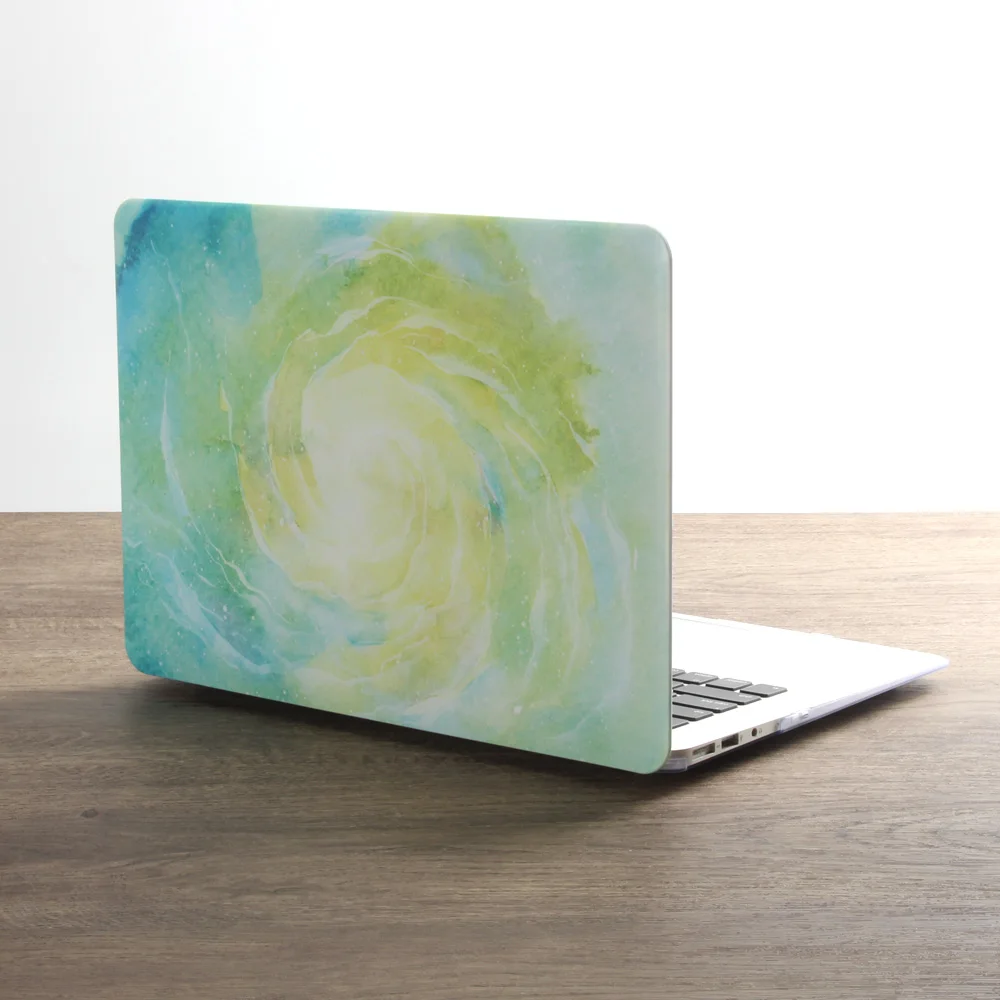Мраморный Жесткий Чехол для ноутбука + кожаный чехол клавиатуры Macbook Air13 New A1932 Pro