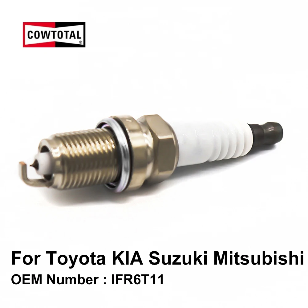Cowtoвсего иридиевая Свеча зажигания для Toyota Highlander Previa KIA Carnival Mitsubishi Pajero Suzuki Jimny OE IFR6T11(упаковка из 4