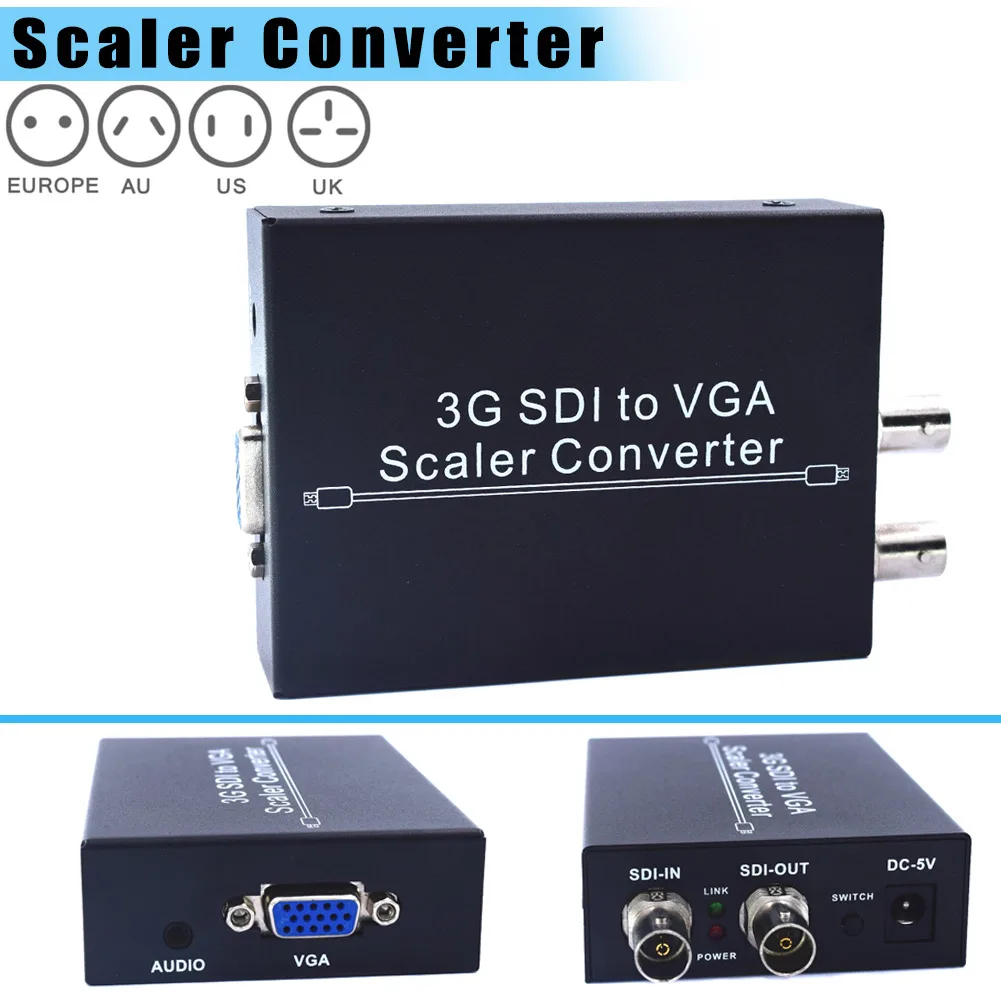 

HOT 3G SDI to VGA +SDI Scaler Converter 3G HD SD 2.97Gbps Loop Output BUS66
