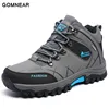 GOMNEAR Hiking Sneakers Men's Outdoor Tourism Hiking Shoes Fishing Breathable Trekking Shoes Leather Climbing Boots Comfortable ► Photo 3/6