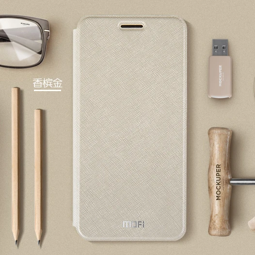 Тонкий флип чехол Mofi для Xiaomi Redmi 5A из искусственной кожи + ТПУ силиконовый