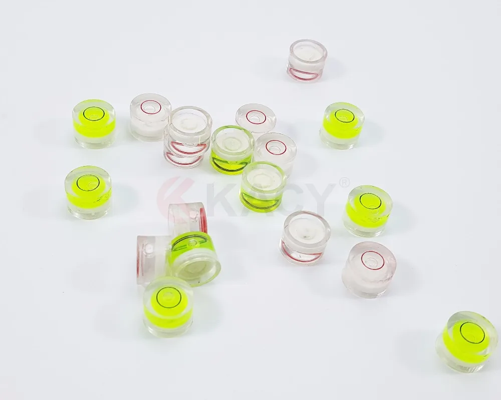 kacy1036S  plastic round spirit bubble level vials