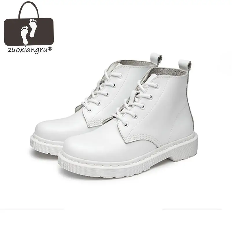 

Zuoxiangru High Quality Women Boots Women's Casual Shoes Women Fashion Motorcycle Boots, Split Leather Shoes Unisex Boot