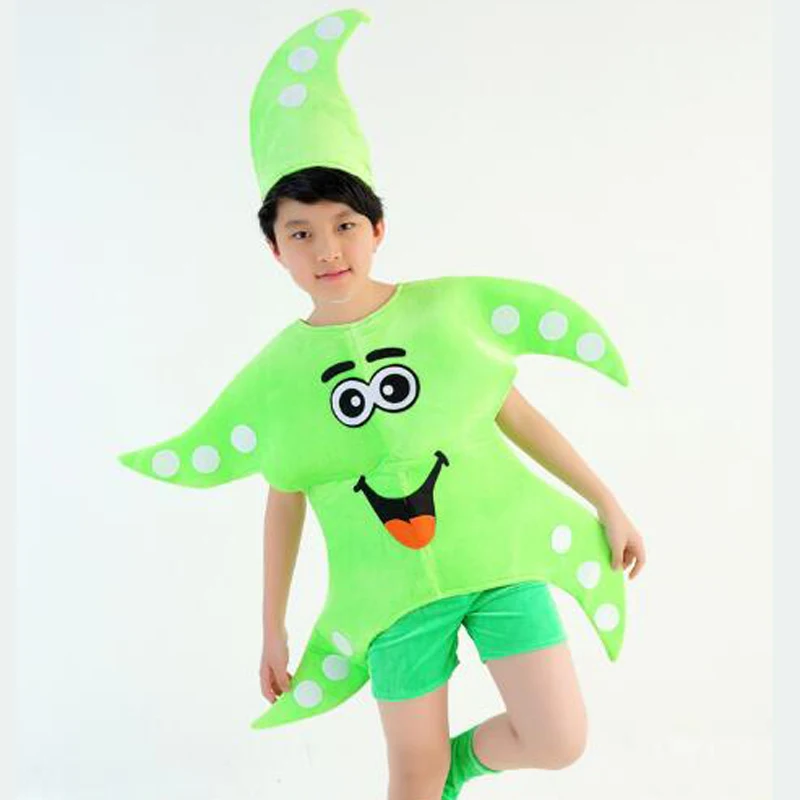 Детский подводный мир костюм для мальчиков для косплея и девочек Морская звезда одежда для малышей шоу Морская звезда сценическая одежда танцевальный костюм