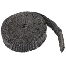 4 5m x 2 5cm x 2mm Car Motorcycle Exhaust Heat Pipe Header Wrap Manifold Fiberglass