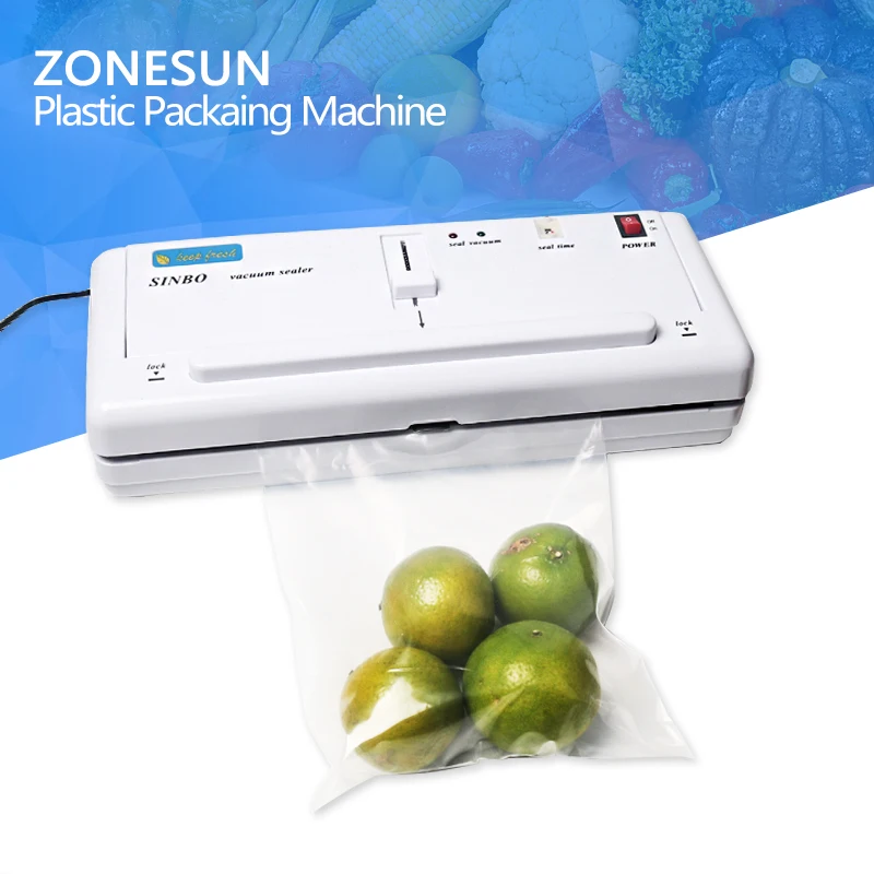 ZONESUN Automatic food vacuum packaging machine,Small Household vacuum