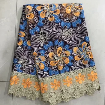 

High-End Lace Fabric Ankara Wax Lace Fabric,African Lace Fabric , New Wax Cord Lace For Women Wedding Party Dress 070503