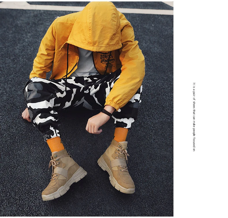 Mens Military Boots' Casual Motorcycle Men Boots Ankle Casual Shoes High Quality Winter Boots Men With Fur Snow Boot Black Brand (6)