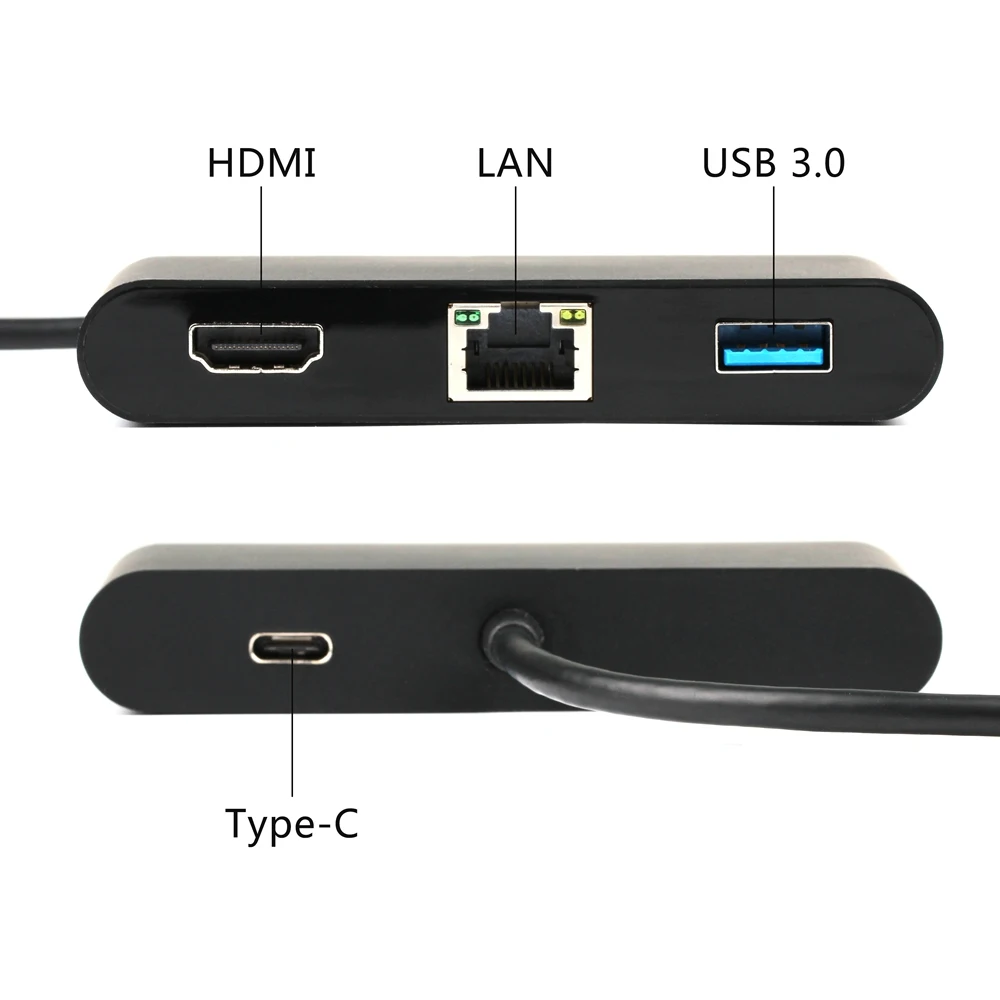 USB C к HDMI + 3 0 Type A Gigabit Ethernet адаптер для зарядки порта RJ45 LAN|hub adapter|port hubcharging hub usb |