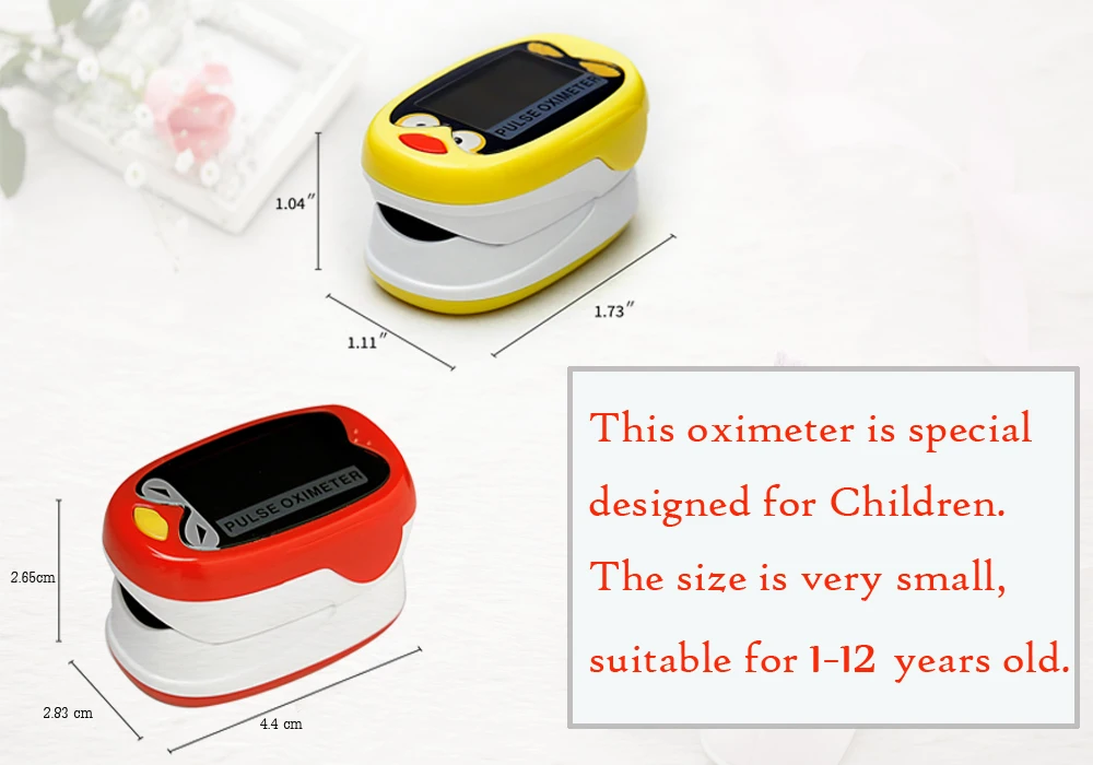 Детский однопальцевой пульсовой оксиметр детский индикатор насыщения кислородом для детей литиевая батарея USB перезаряжаемая
