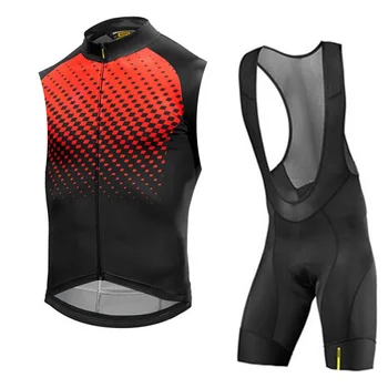 

Mavic 2020 Cycling Jersey Summer Team Sleeveless Cycling Set Bike Clothing Ropa Ciclismo Men's Cycling Clothing Sports Suit