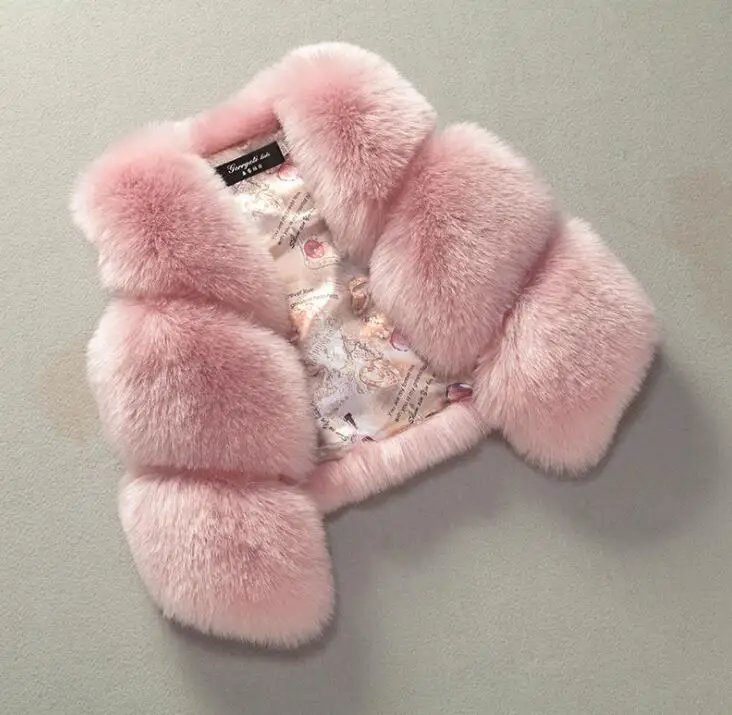 Kids Baby Girl Autumn winter jacket girls coat Waistcoat Thick Coat Warm fur waistcoat baby girl Clothes
