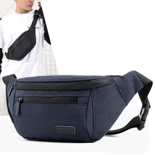 Мужская повседневная поясная сумка для денег, телефона, на ремне, сумка на плечо, мужская серая черная нейлоновая оксфордская поясная сумка