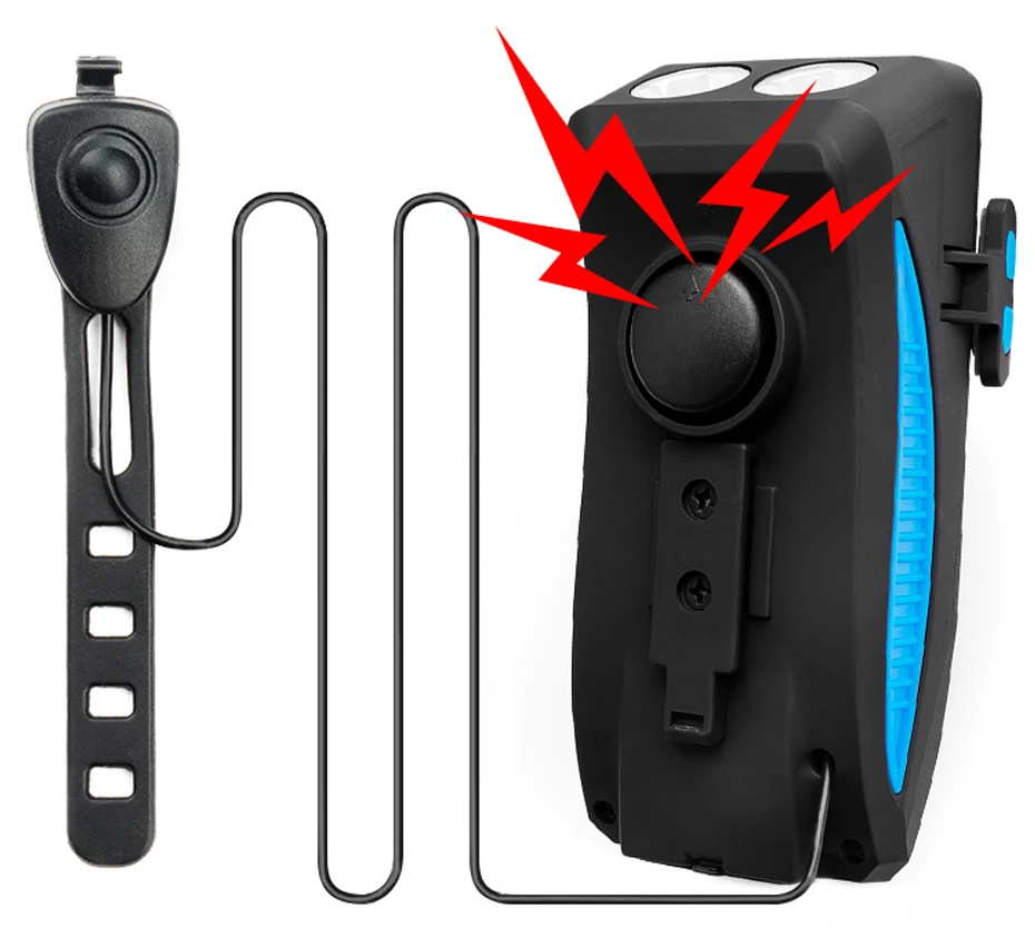 Best CoolChange Bike Light Cycling Alarm Bell Smart phone Mount Stand Bicycle Lamp Stand 2000/4000mAh Power Bank Bicycle Front Light 6