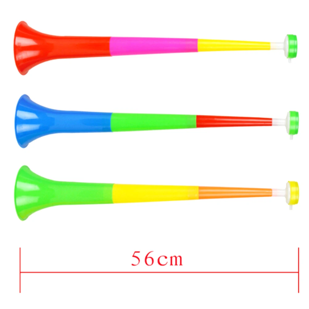 

(Ajustable) Large 55cm-60cm Three Plastic Trumpet Football Game Fans Horn Bar Games Props Children's Toys Educational