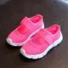 Детская обувь; детские спортивные сандалии с закрытым носком для мальчиков и девочек; повседневные сетчатые кроссовки; пляжная обувь; Chaussure Enfant; кроссовки - Цвет: Hot Pink