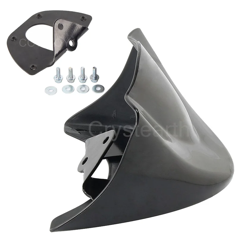 Motorcycle Lower Front Chin Spoiler Air Dam Fairing Mudguard Cover For 2006 2017 Harley Dyna Fat