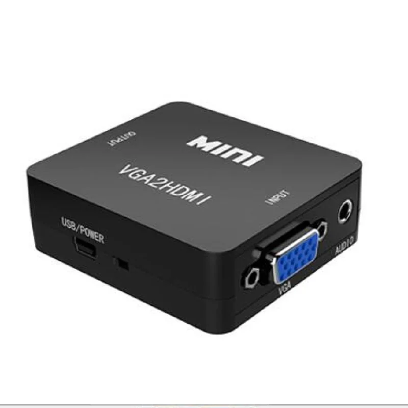  VGA A HDMI Audio Connettore della Scheda di Supporto HD 1080P Video switcher Audio Per PC Del Compu
