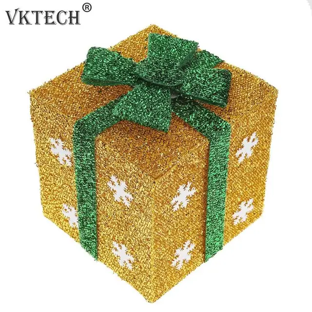 Buy Glitter Sequins Snowflake Christmas Gift Box
