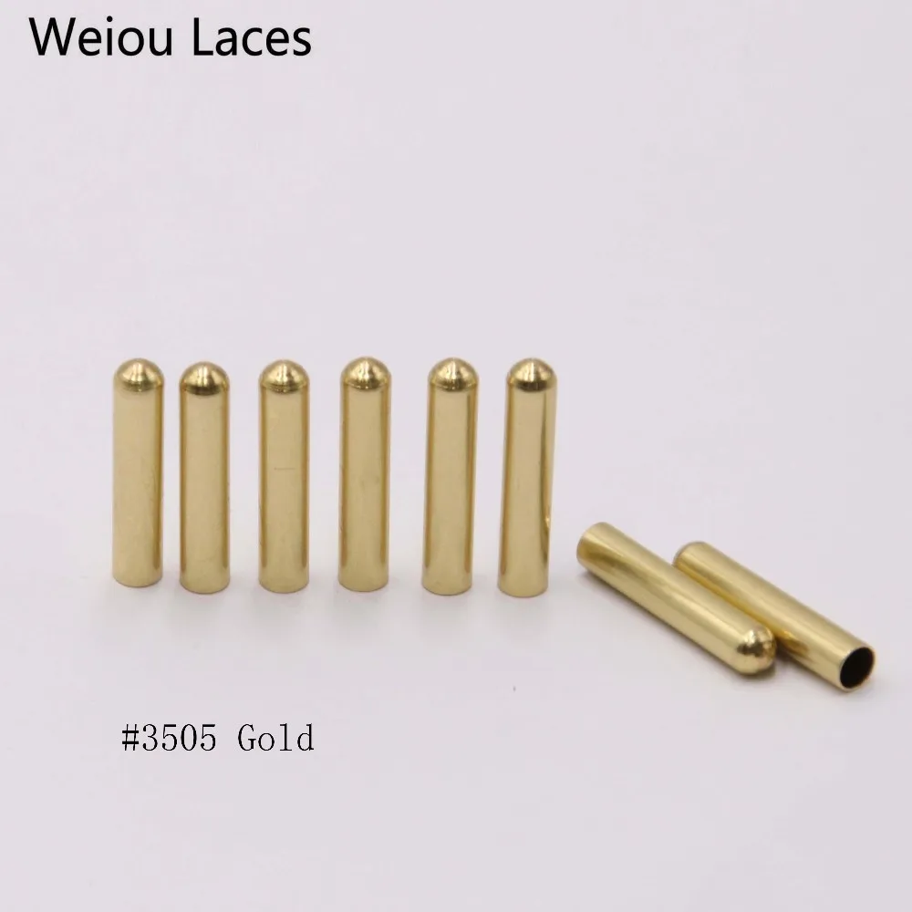 Weiou 4pcs/1set 4.3x22mm Metal Shoelace Tip Shoe Decorations Products Replacement Laces Head Aglets Boots Garment Accessories