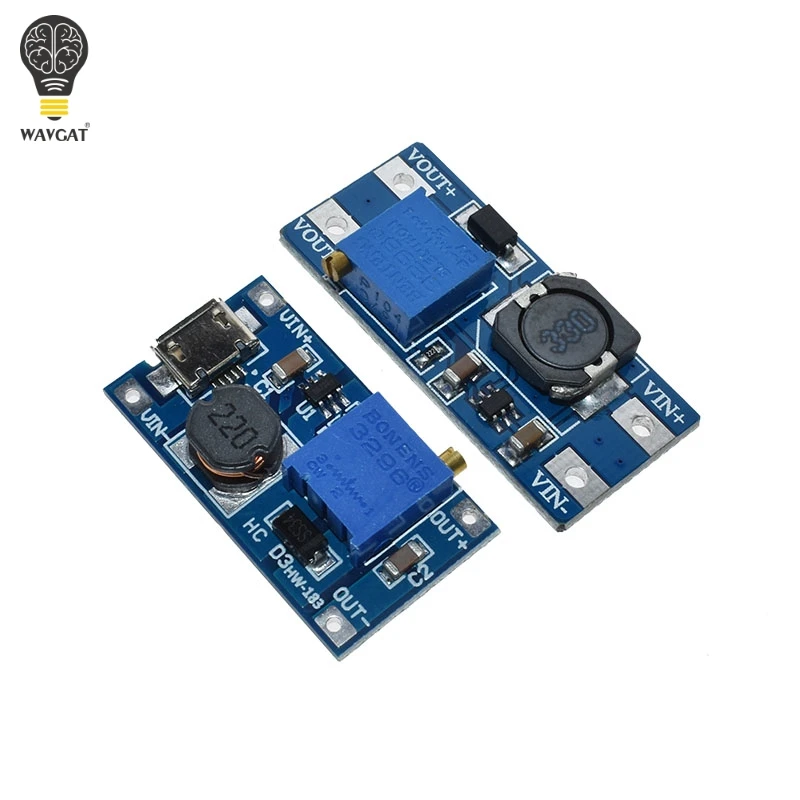 MT3608 2A DC-DC Step Up усилитель конвертера Питание Макс выход 2 V-24 V 5V 9V 12V 28V для arduino