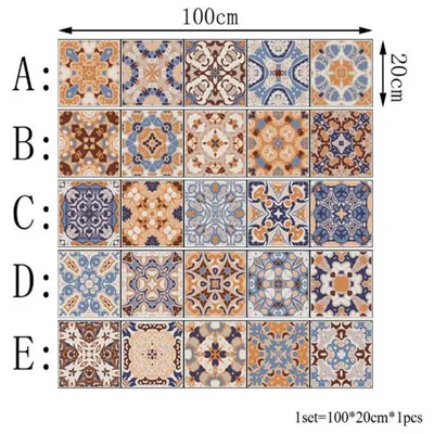 5 м креативная плитка наклейка s 3D ПВХ самоклеющаяся Наклейка на стену s для гостиной, ванной, кухни, напольная наклейка водонепроницаемые наклейки - Цвет: As picture