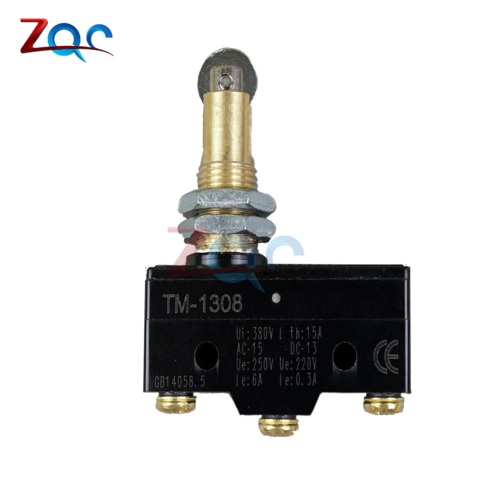 

micro switch 15A 380V roller head Micro Normally Open Close sensitive Limit touch Switch NO NC TM-1308 Waterproof