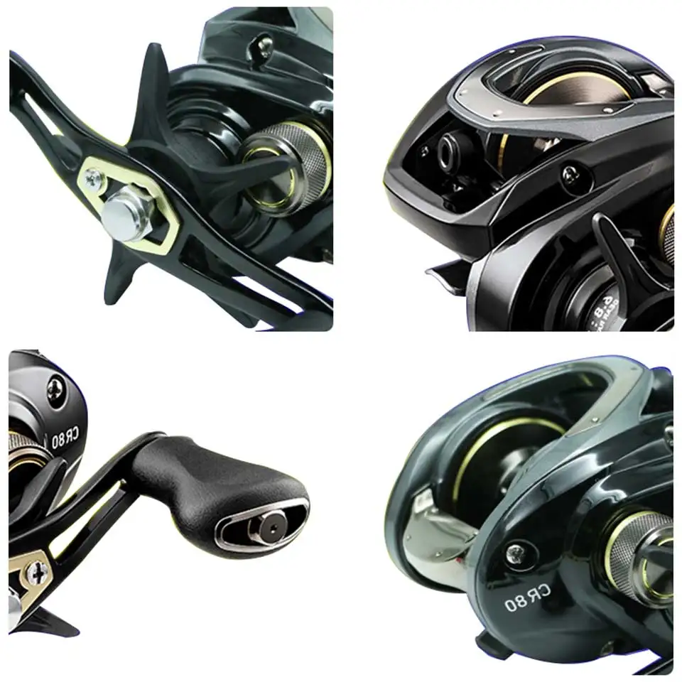 Carretel de Pesca de Arremesso Resistência de Projeto do Corpo Corpo sem Problemas Nova Daiwa Cr80 e cc80 7 kg Poder 195g Peso Leve Reduzir Resistência sem Problemas 11 High Quality Esporte e Lazer