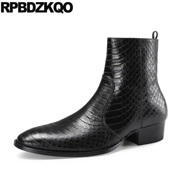 mens black dress boots