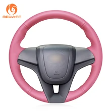 MEWANT ручная сшитая розовая Крышка рулевого колеса из искусственной кожи для Chevrolet Cruze 2009- Aveo 2011- Orlando 2010