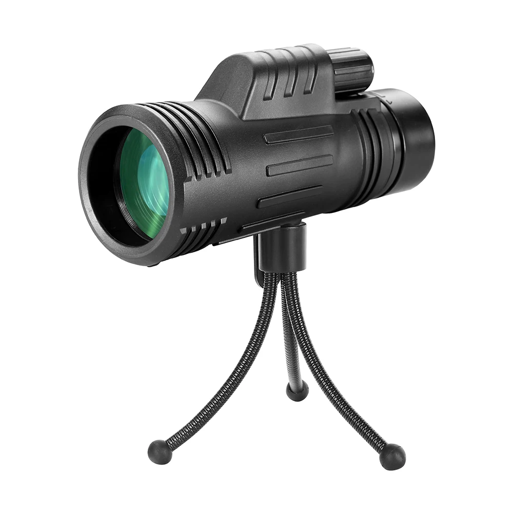 

AOMEKIE 10X42 Monocular with Compact Tripod Powerful Wide Field of View Telescope for Outdoor Hunting Camping Bird Watching