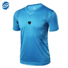 Zuoxiangru Мужская Спортивная футболка для бега в спортзале Мужская футболка с v-образным вырезом Влагоотводящая быстросохнущая Спортивная дышащая Спортивная футболка