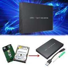 TYPE C Usb3.1 Hard Disk Box HDD External Enclosure For Notebook HDD Hard disk Mobile Box SATA Tool 2.5 Inch HDD