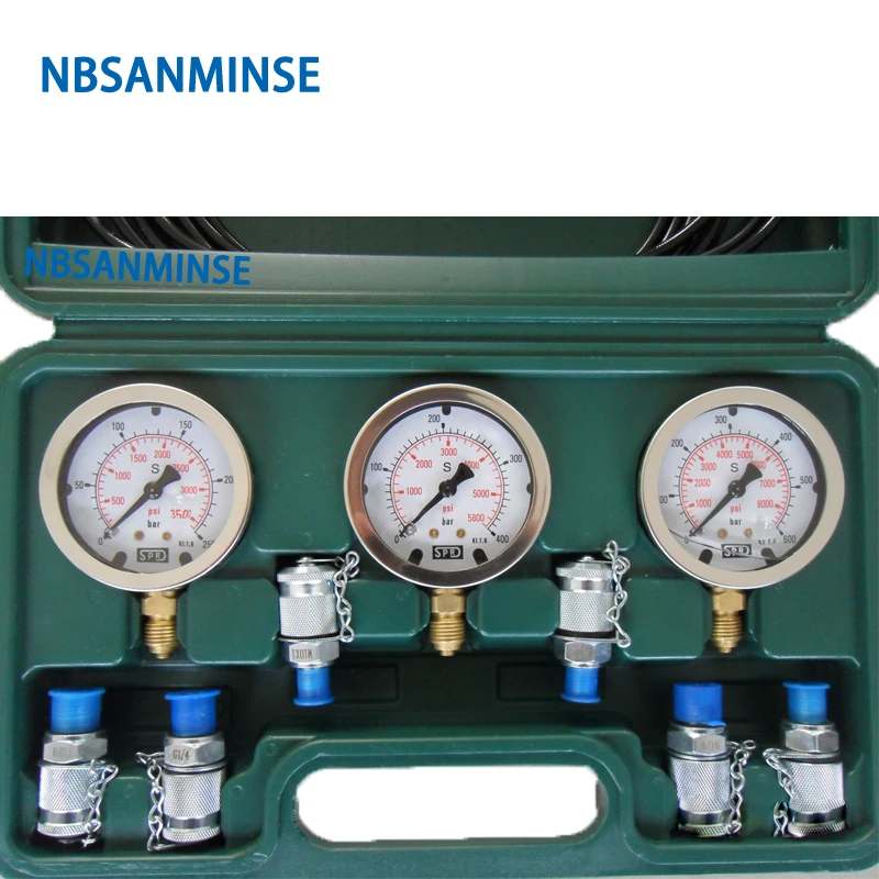 SM2540 63mm 압력 시험 상자 (굴삭기, 선박, 유압 산업 엔지니어용) 탄소강 NBSANMINSE