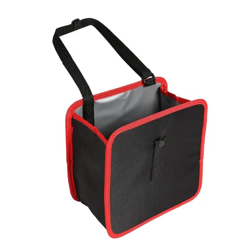 Universal Car Trash Can Seat Back Hanging Multifunctional Storage Bag Organizer Garbage Rubbish Bin Auto Tidying Accessories