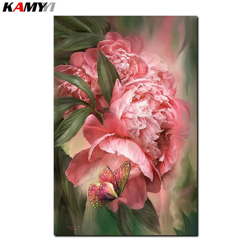 

Square drill diamond embroidery canvas painting diy 5d diamond mosaic rhinestones picture needlework decor flowers craft B618