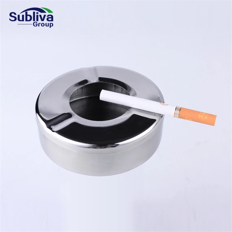 Portable Home Metal Ashtray Round Ashtray Square Large Capacity