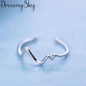 

Wholesale 925 Sterling Silver Geometric Rings For Women Adjustable Size Ring Ladies Boho Statement Jewelry Joyas De Plata