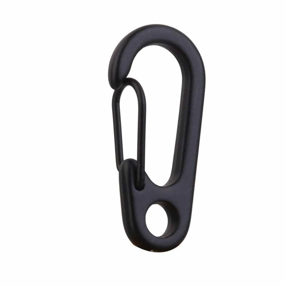 

10pcs Keychain Spring Clasps Climbing Carabiners Camping Bottle Hooks Paracord Buckle Accessorie Tactical Survival Gear Tool