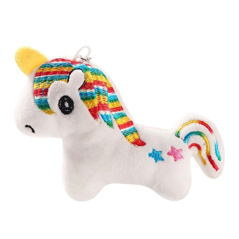 2019 Embroidery unicorn dolls Soft Infant Crib Bed Stroller Toy Newborns Car Seat Hangings Cartoon Animal Toys Kids Party Gift