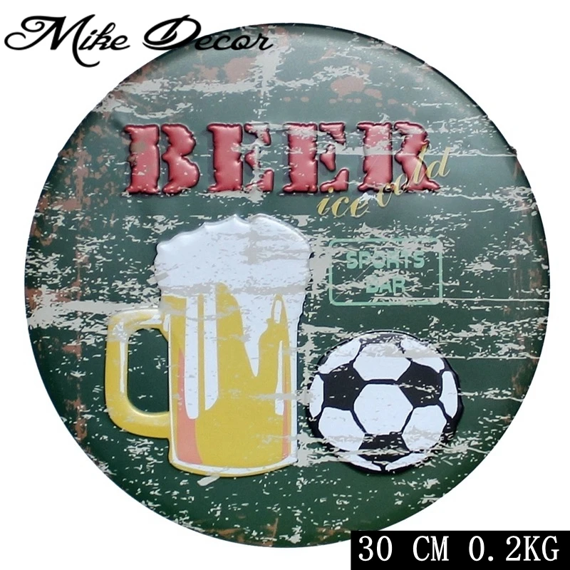[Mike Decor] My kitchen My rules круглая картина "знак" Ретро подарок металл ремесло Отель Настенный декор YA-956 - Цвет: YA 986