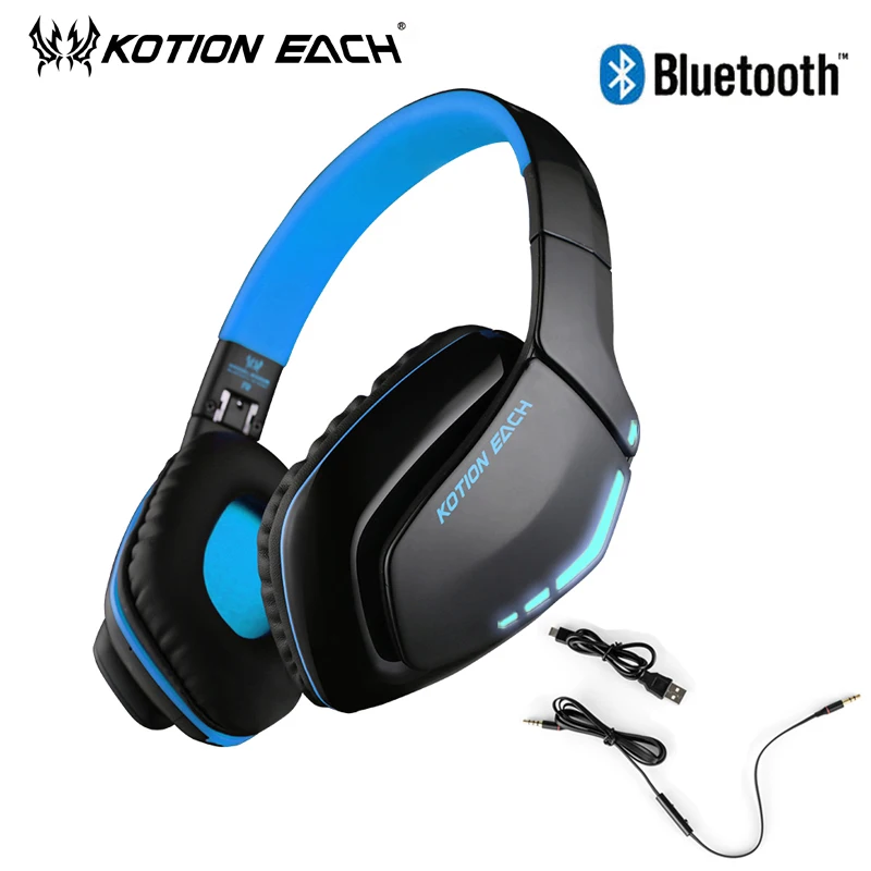 

KOTION EACH Big Casque Audio Wired Gaming Earphone Bluetooth Headphone For Phone Computer Hifi Headset Auricular With Microphone