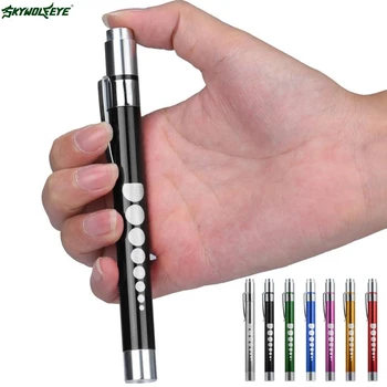 

DC 20 Shining Hot Selling Drop Shipping Medical First Aid LED Pen Light Flashlight Torch Doctor Nurse EMT Emergency